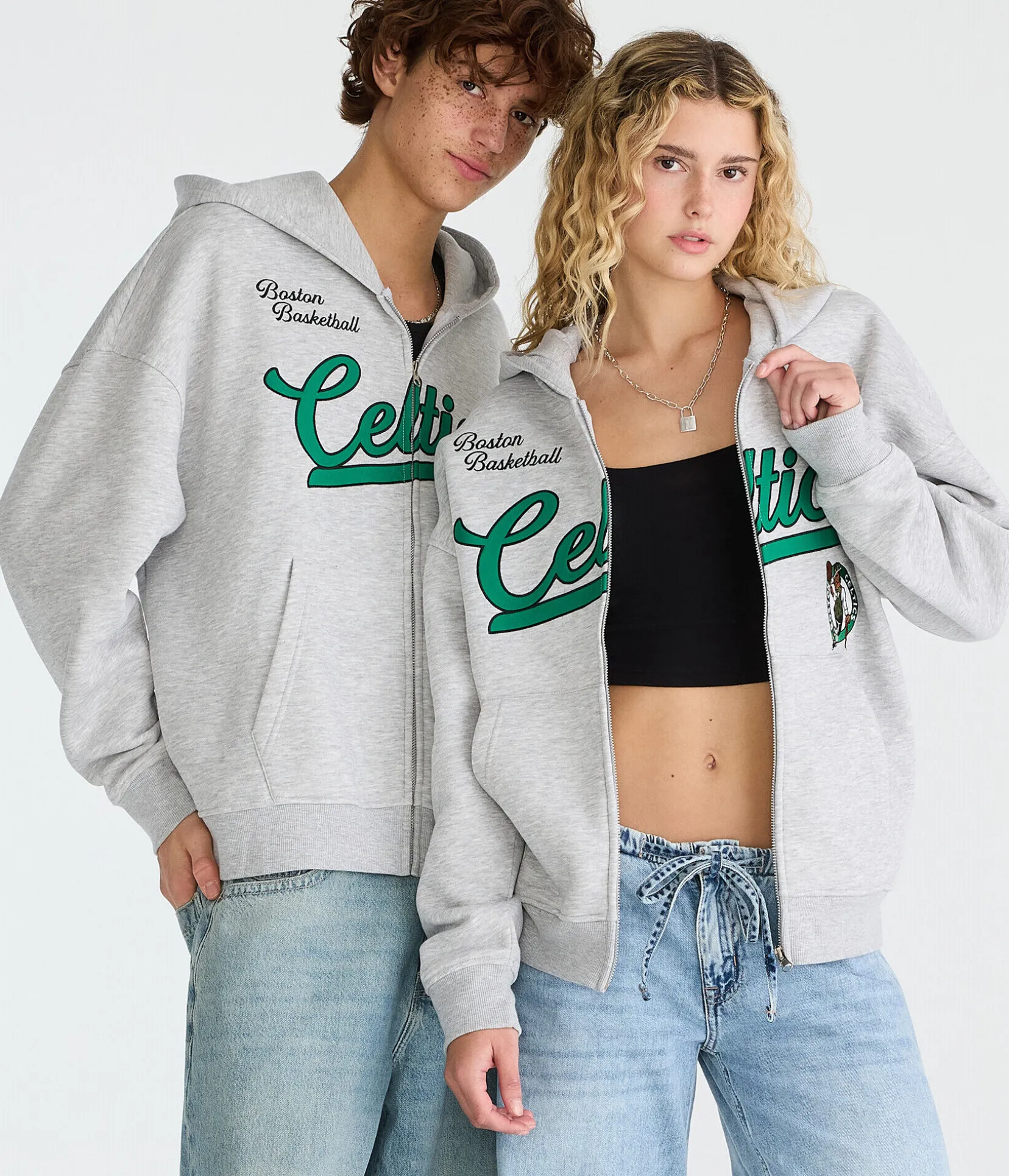 Boston Celtics Basketball Full-Zip Hoodie