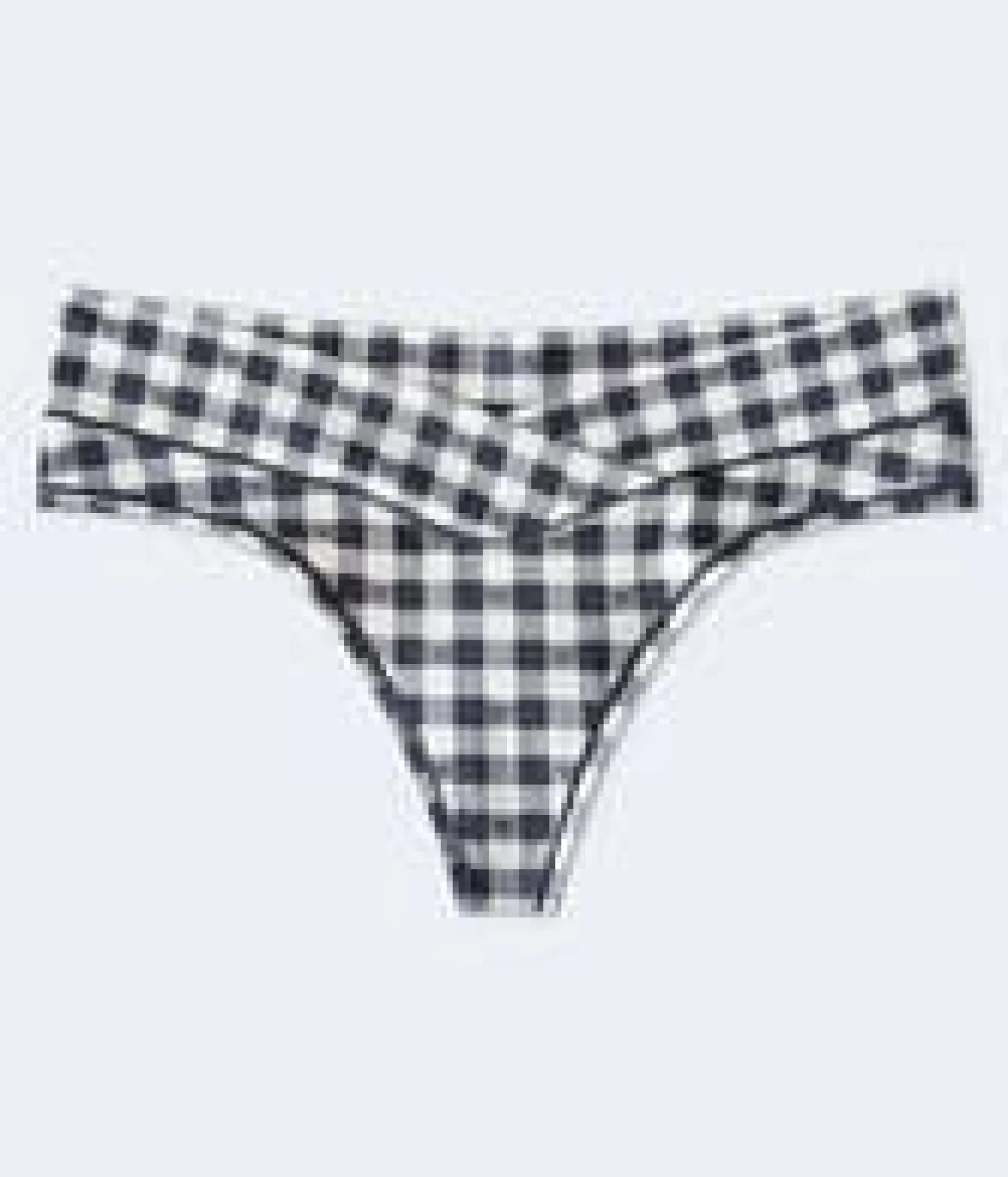 Bow Check Crossover Thong