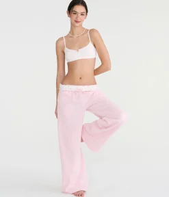 Bows Cotton Henley Bralette