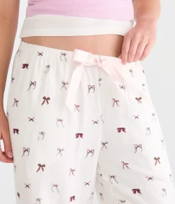 Bows Flannel Sleep Pants