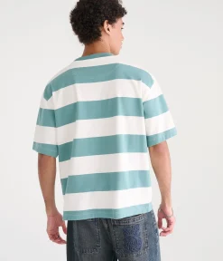Brooklyn Star Striped Heavyweight Boxy Graphic Tee