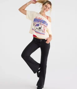 Buffalo Bills Off-The-Shoulder Graphic Tee