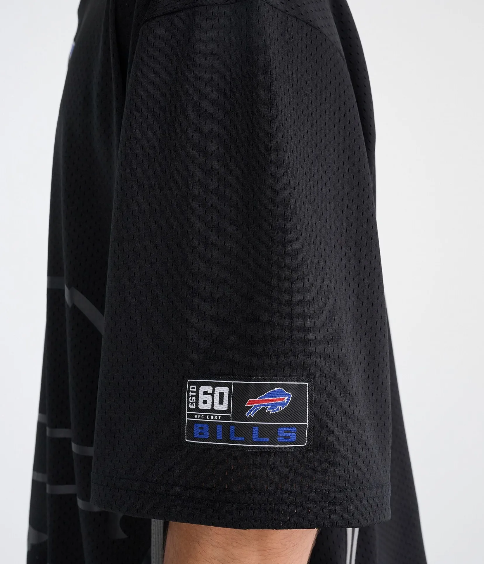 Buffalo Bills Striped Mesh Top
