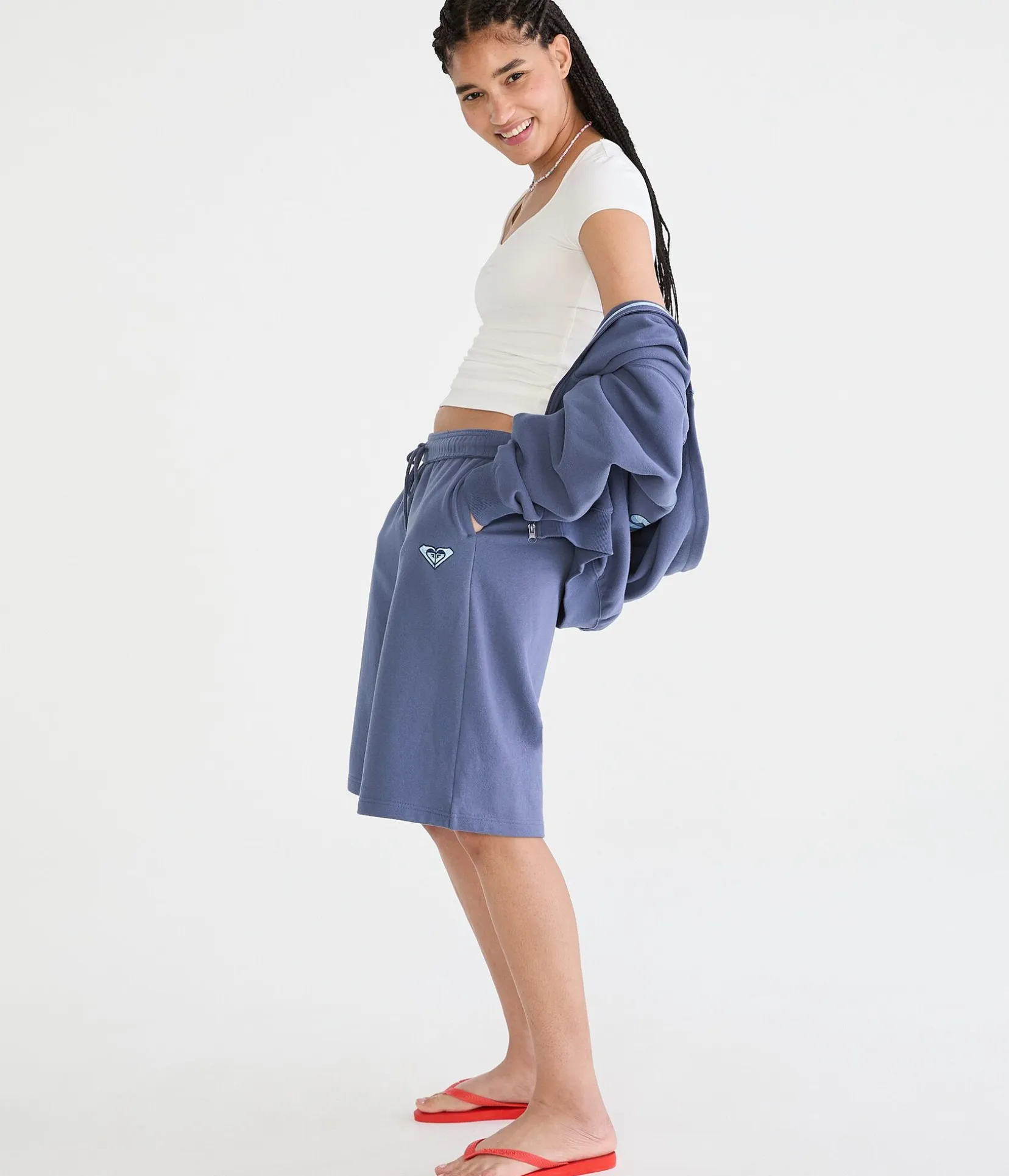 Buttery Soft Cinched Scoop-Neck Tee