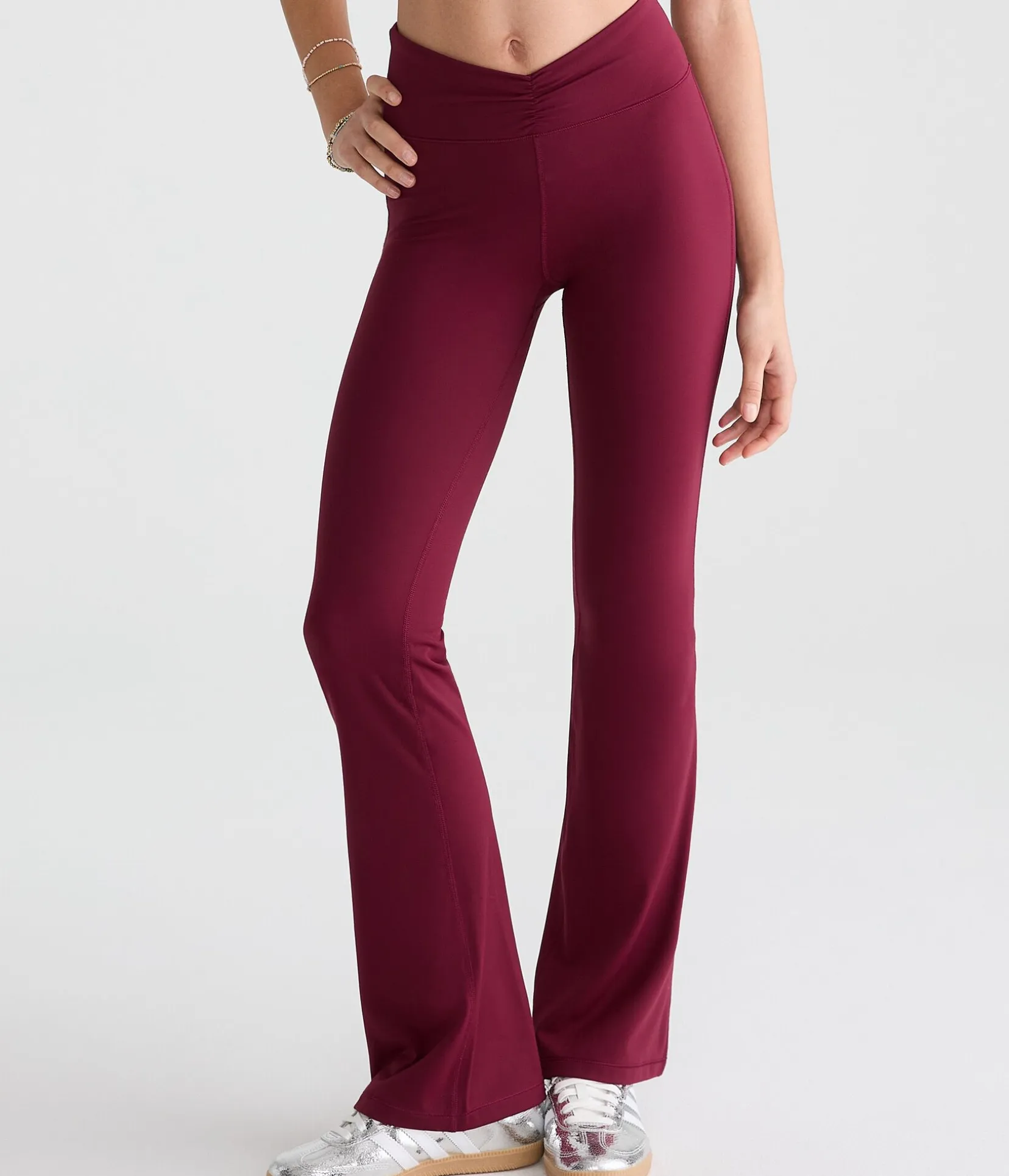 Buttery Soft High-Rise Cinch Flare Leggings