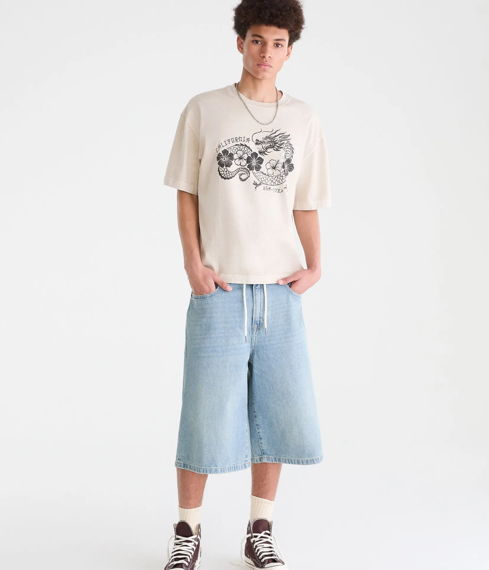 California Dragon Washed Graphic Tee