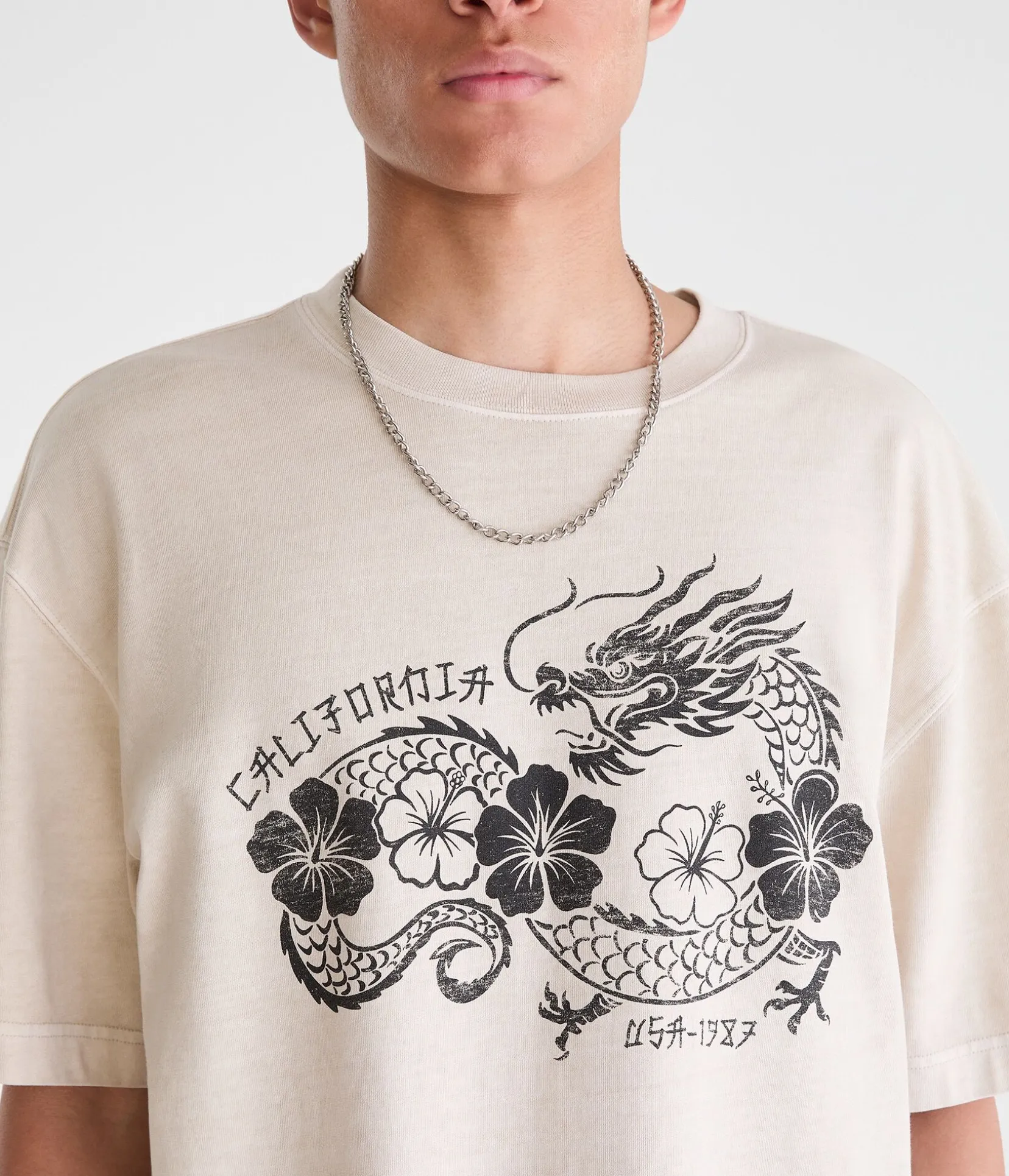 California Dragon Washed Graphic Tee