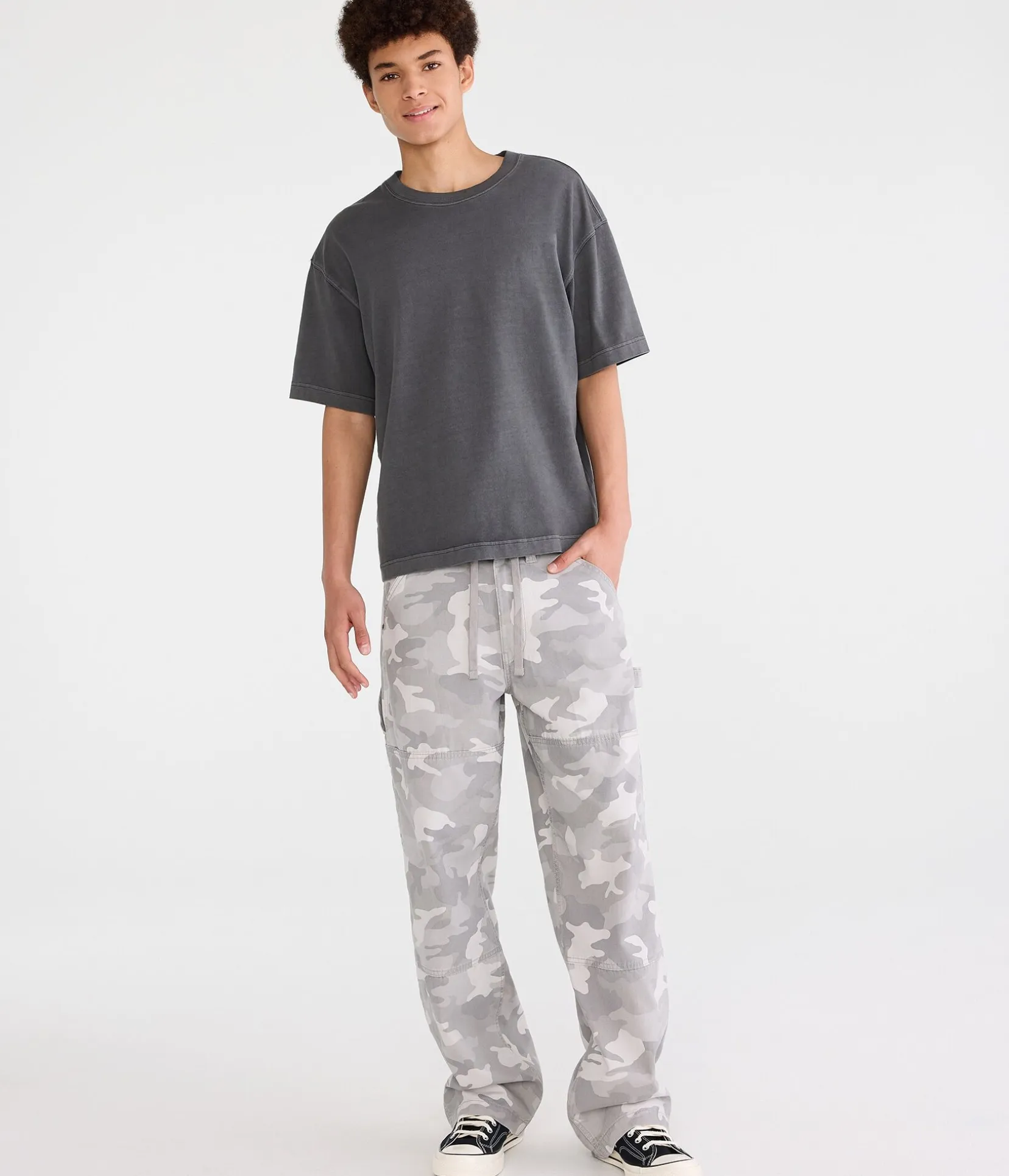 Camo Baggy Carpenter Pants