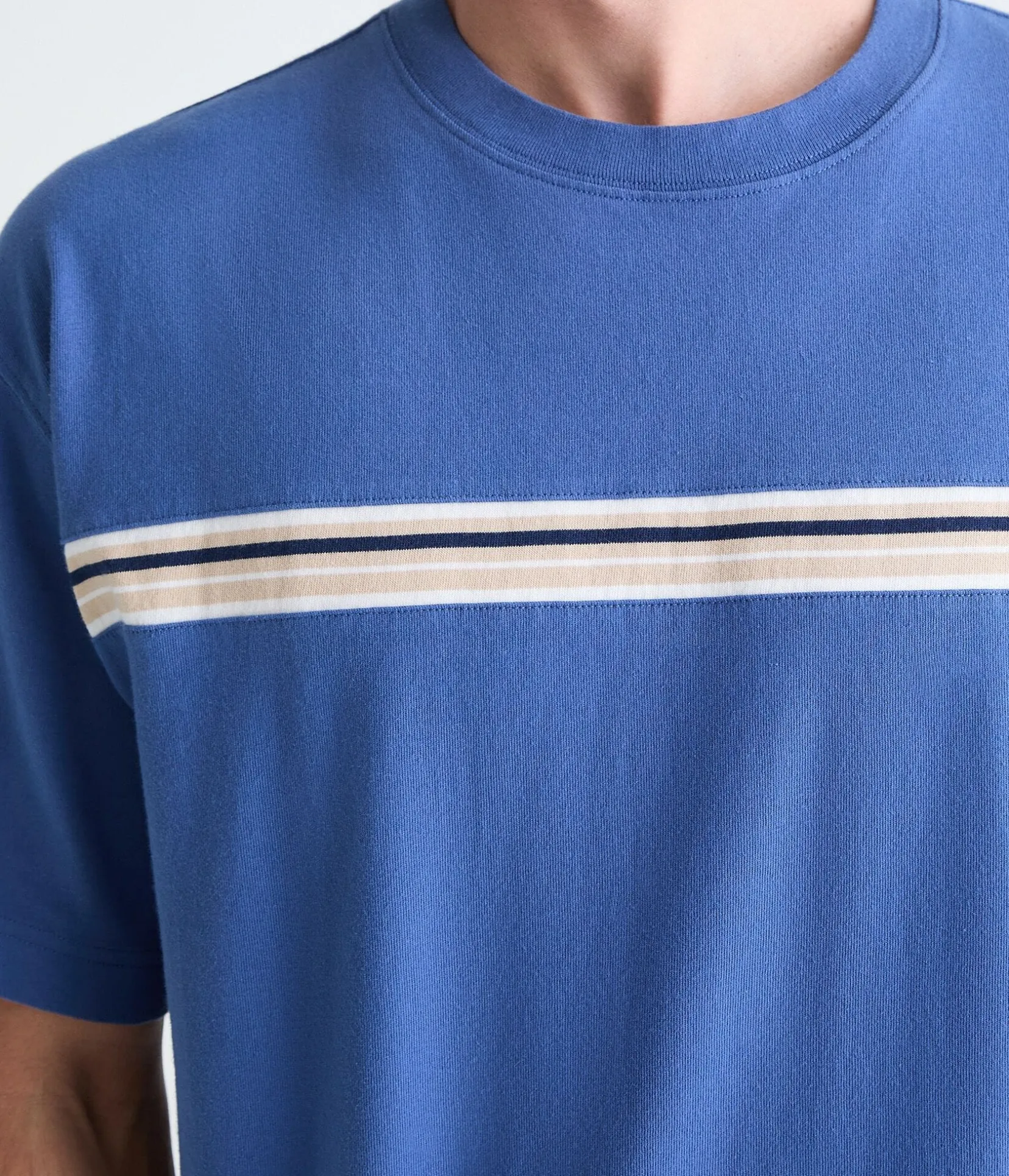 Chest Stripe Heavyweight Crew Tee