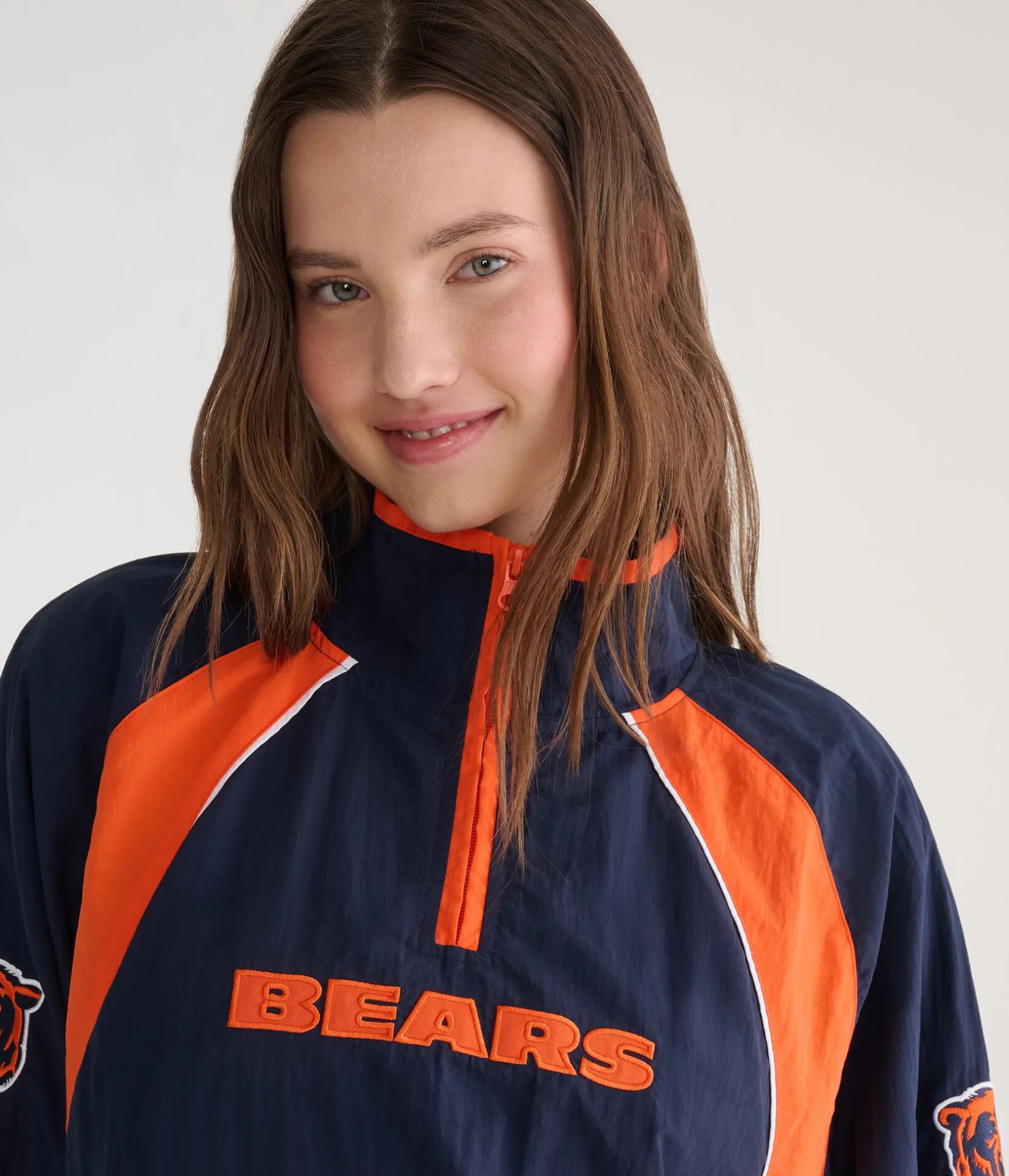 Chicago Bears Quarter-Zip Track Jacket