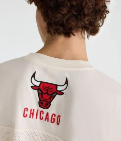 Chicago Bulls Sleeve Stripes Mesh Top