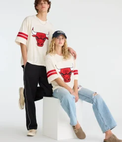 Chicago Bulls Sleeve Stripes Mesh Top