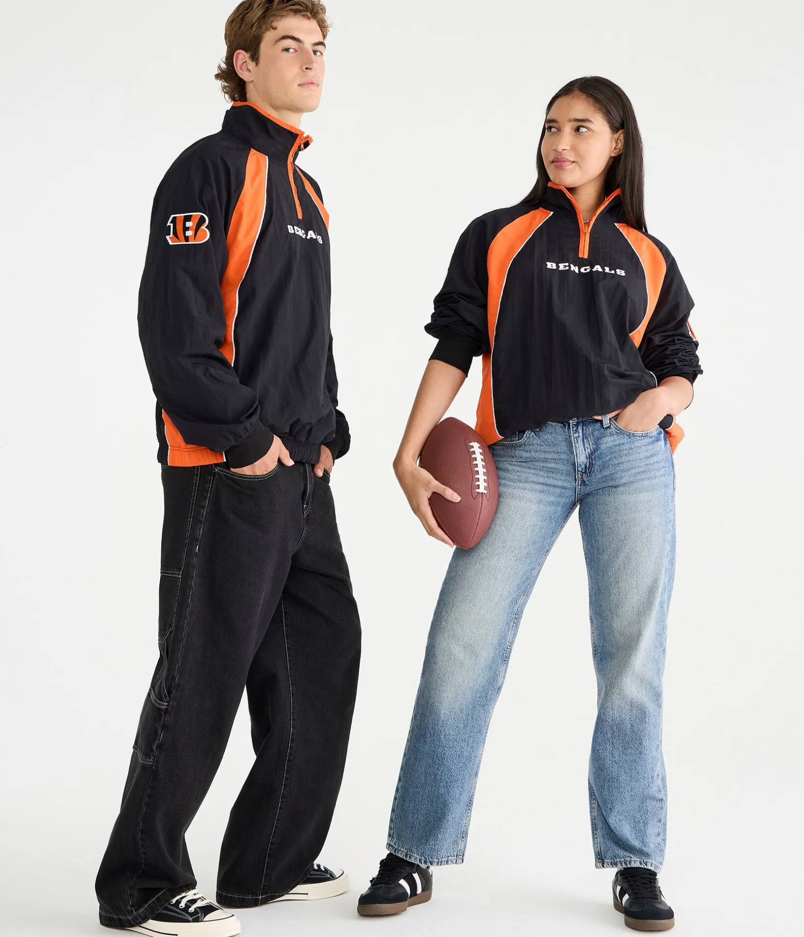 Cincinnati Bengals Quarter-Zip Track Jacket