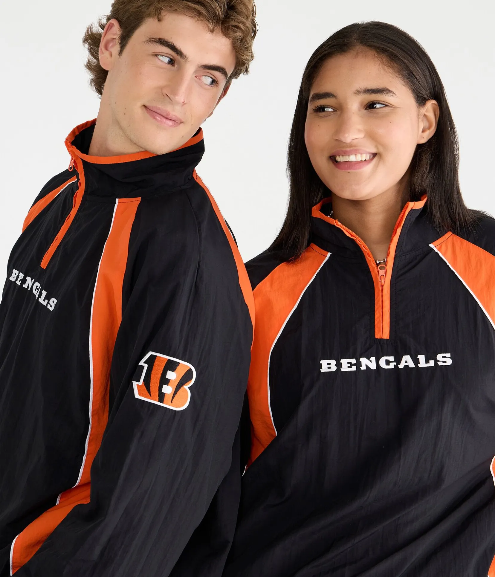 Cincinnati Bengals Quarter-Zip Track Jacket