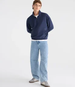 Cloud Soft Boxy Quarter-Zip Sweatshirt