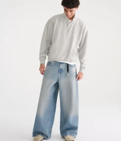 Cloud Soft Boxy Quarter-Zip Sweatshirt