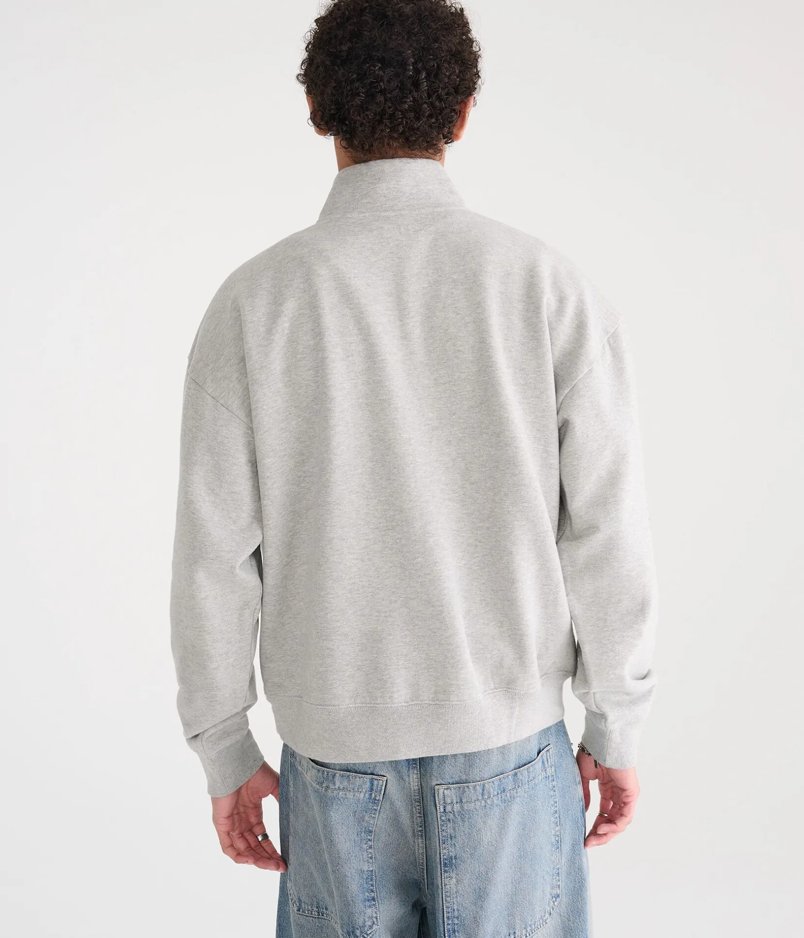 Cloud Soft Boxy Quarter-Zip Sweatshirt