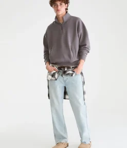 Cloud Soft Boxy Quarter-Zip Sweatshirt