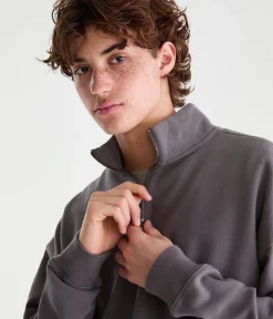 Cloud Soft Boxy Quarter-Zip Sweatshirt