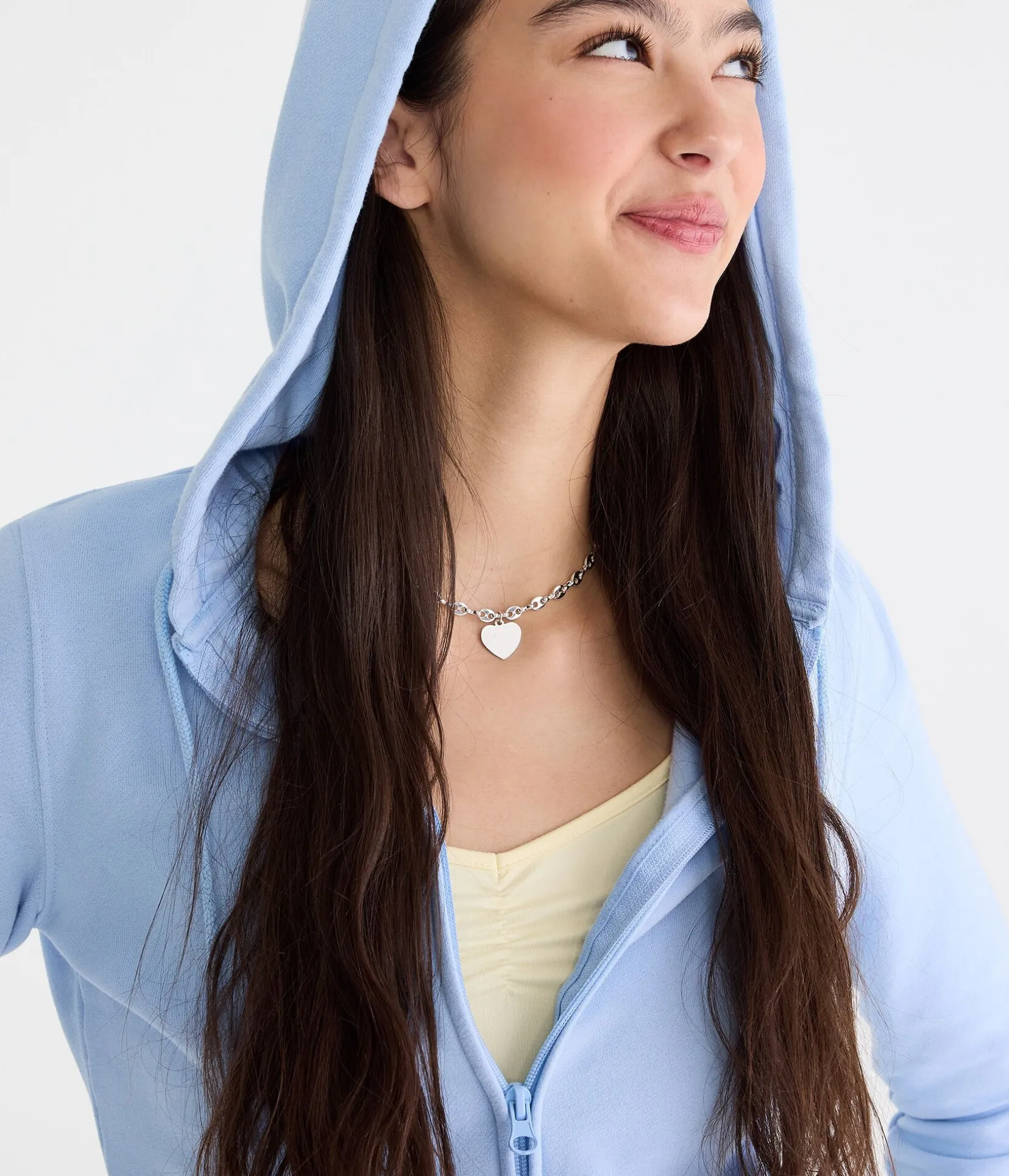 Cloud Soft Cropped Full-Zip Hoodie
