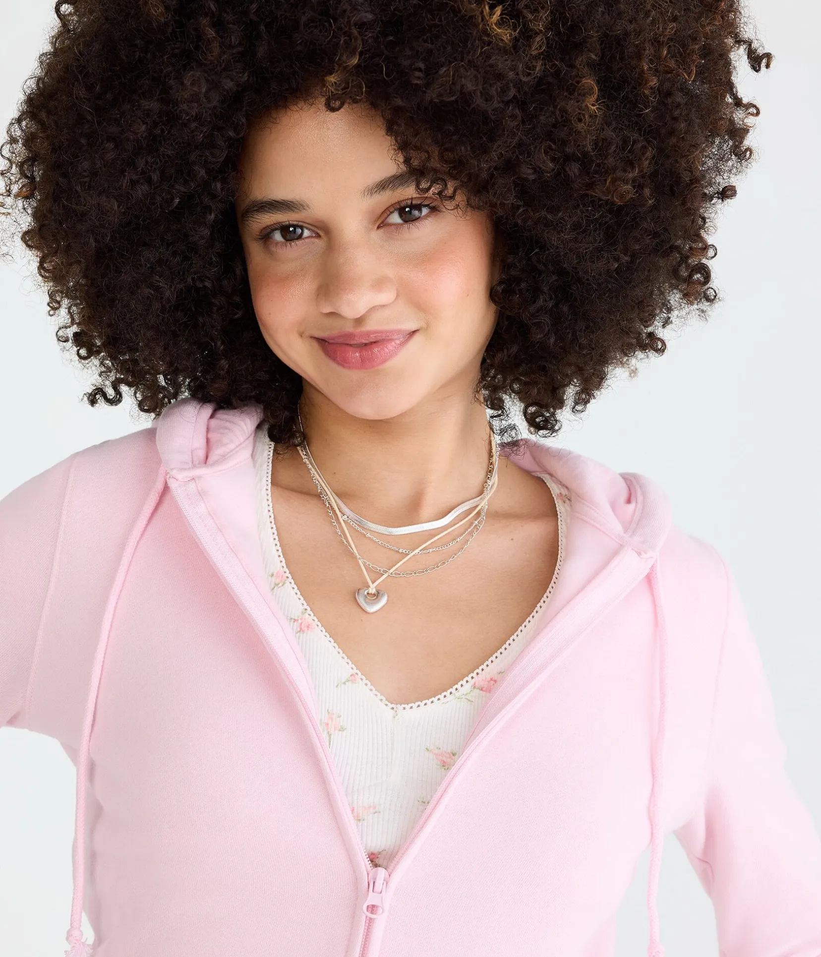 Cloud Soft Cropped Full-Zip Hoodie