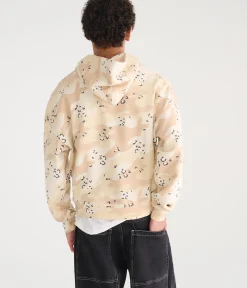 Cloud Soft Desert Camo Boxy Pullover Hoodie