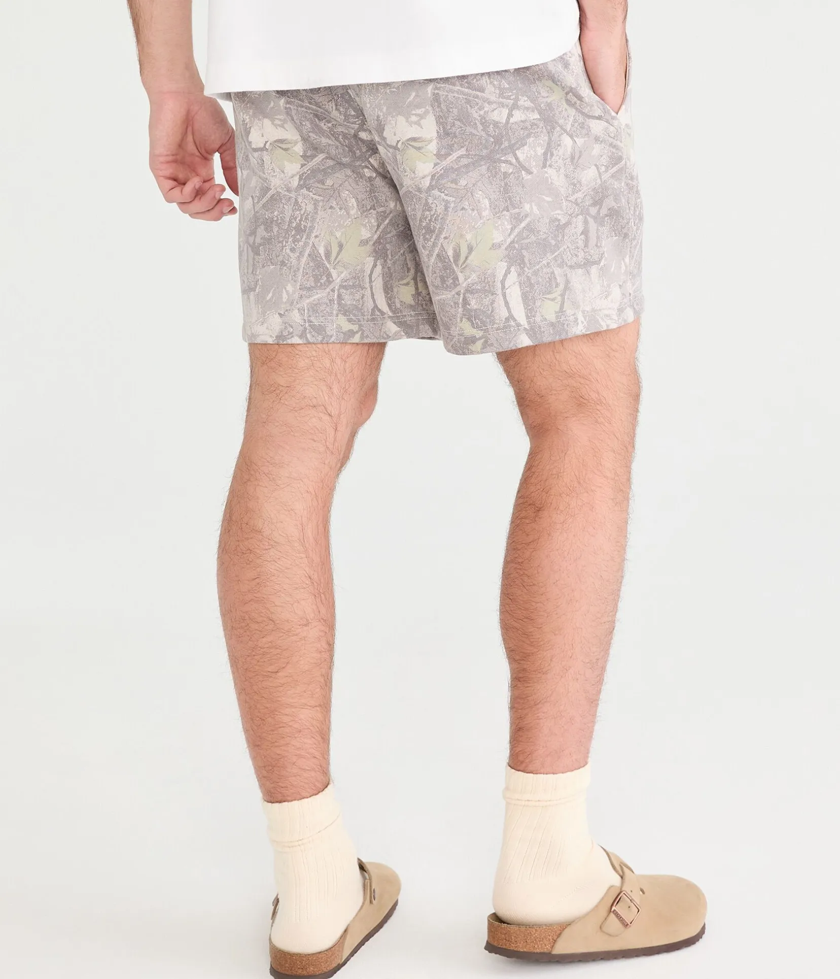 Cloud Soft Forest Camo Fleece Shorts