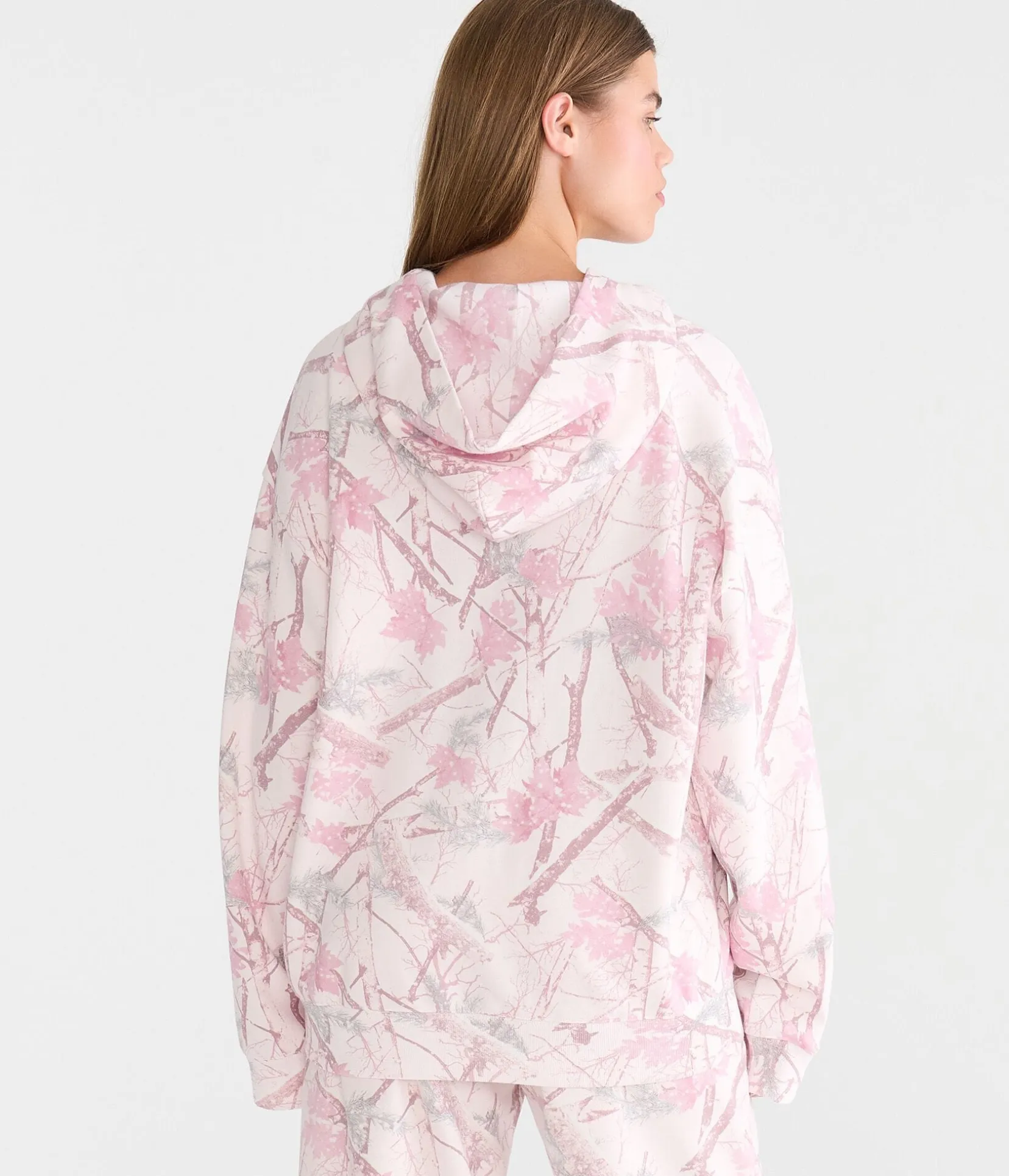 Cloud Soft Forest Camo Oversized Pullover Hoodie