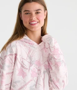 Cloud Soft Forest Camo Oversized Pullover Hoodie