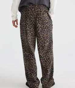 Cloud Soft Leopard Print Baggy Sweatpants