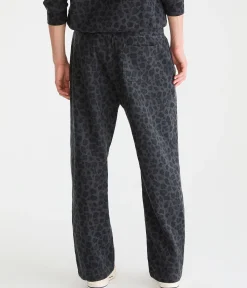 Cloud Soft Leopard Print Baggy Sweatpants