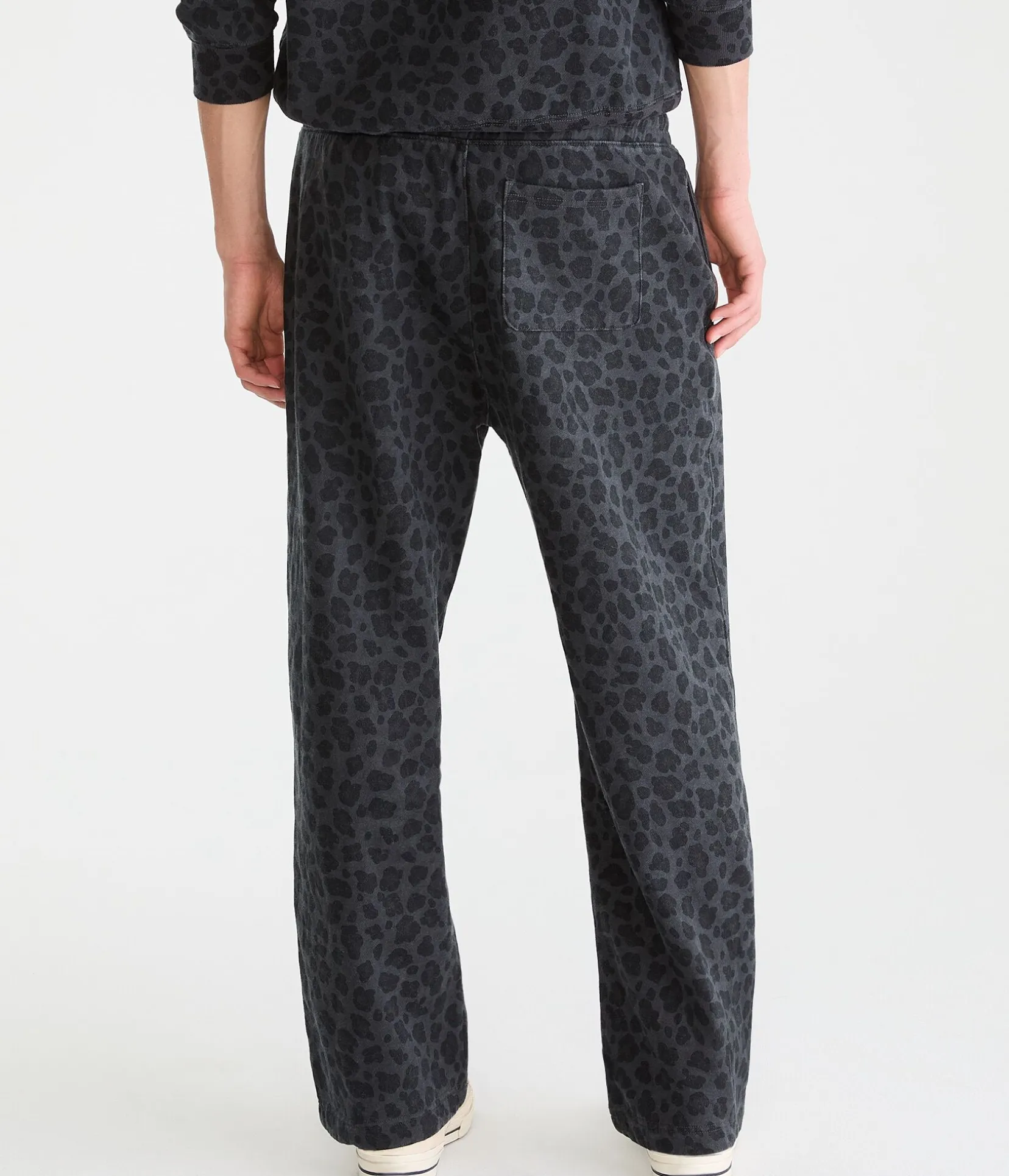 Cloud Soft Leopard Print Baggy Sweatpants