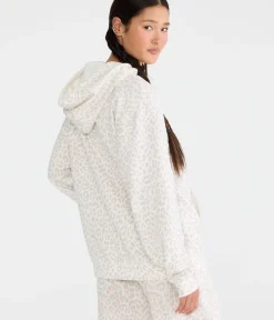 Cloud Soft Leopard Print Oversized Pullover Hoodie