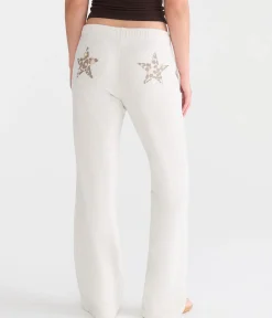 Cloud Soft Leopard Star Mid-Rise Slim Bootcut Sweatpants