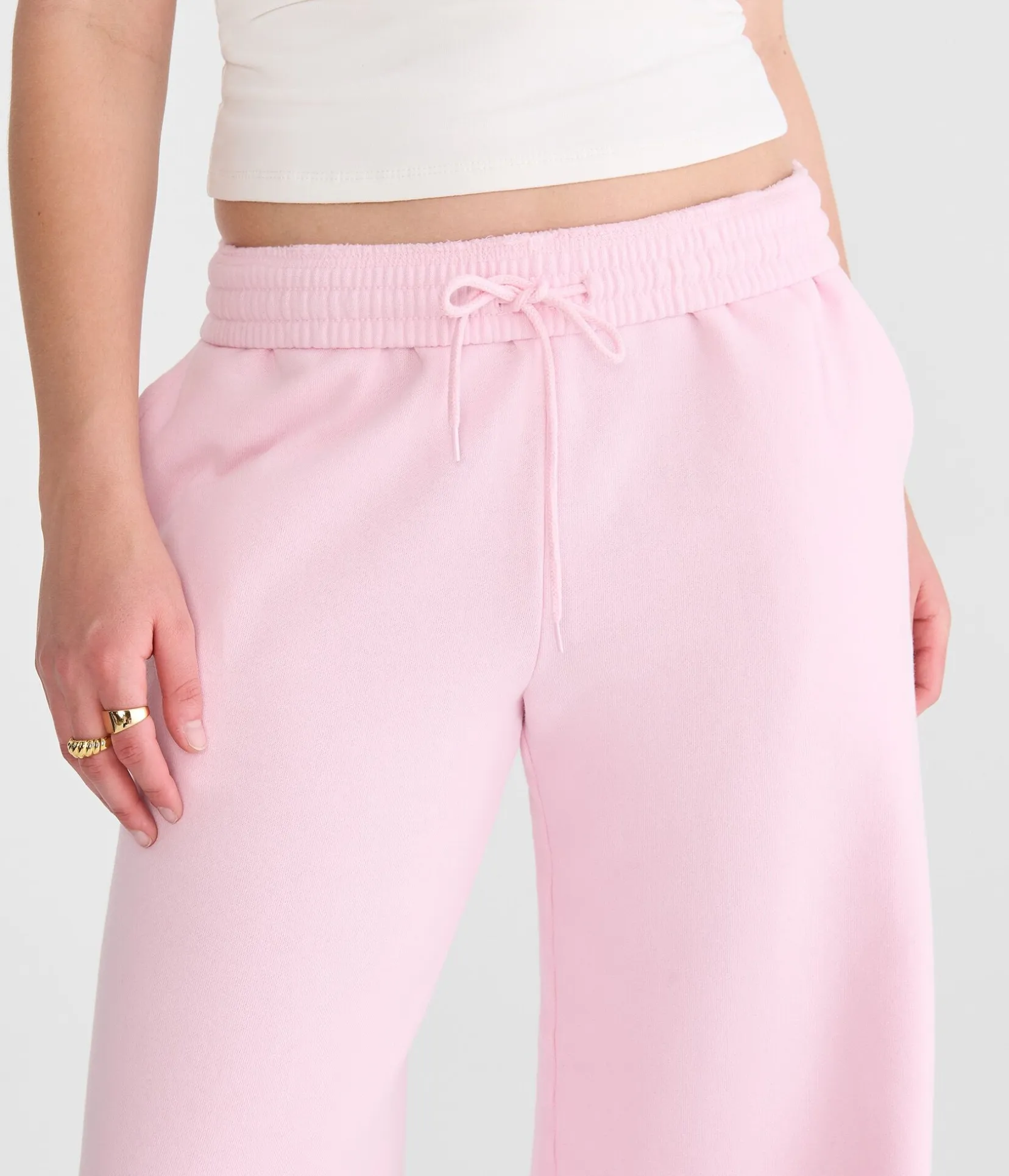 Cloud Soft Mid-Rise Wide Leg Sweatpants