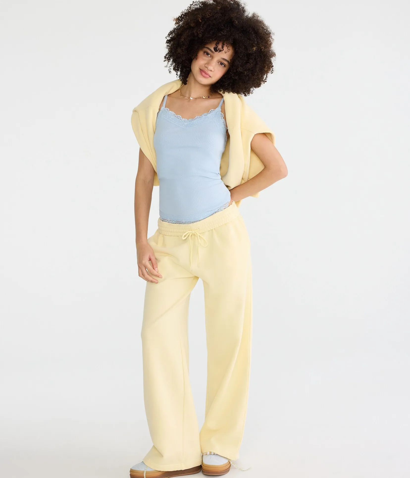 Cloud Soft Mid-Rise Wide Leg Sweatpants