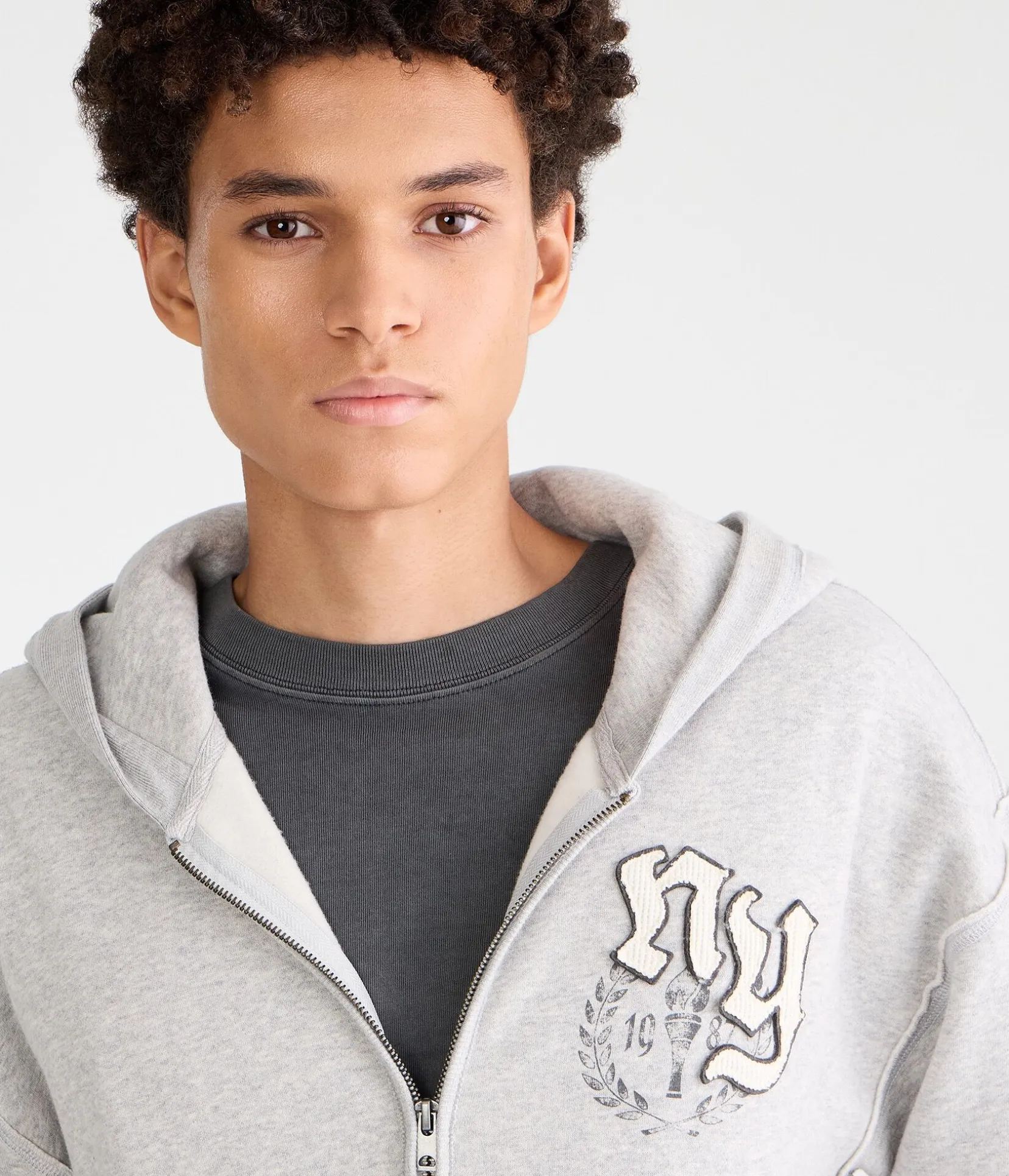Cloud Soft New York Boxy Full-Zip Hoodie