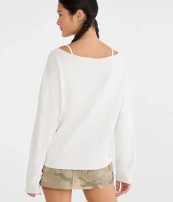 Cloud Soft Off-The-Shoulder Sweatshirt