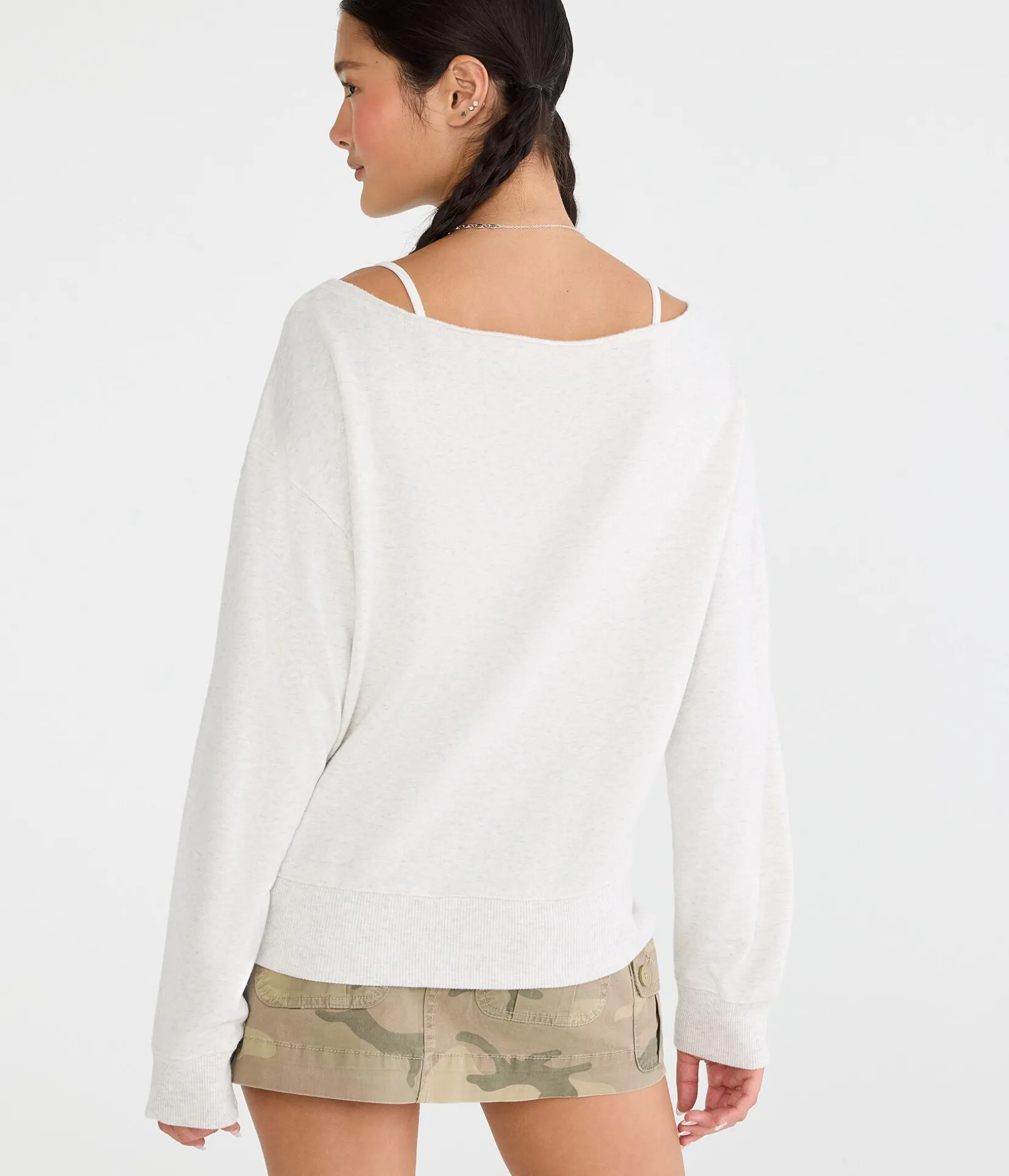 Cloud Soft Off-The-Shoulder Sweatshirt