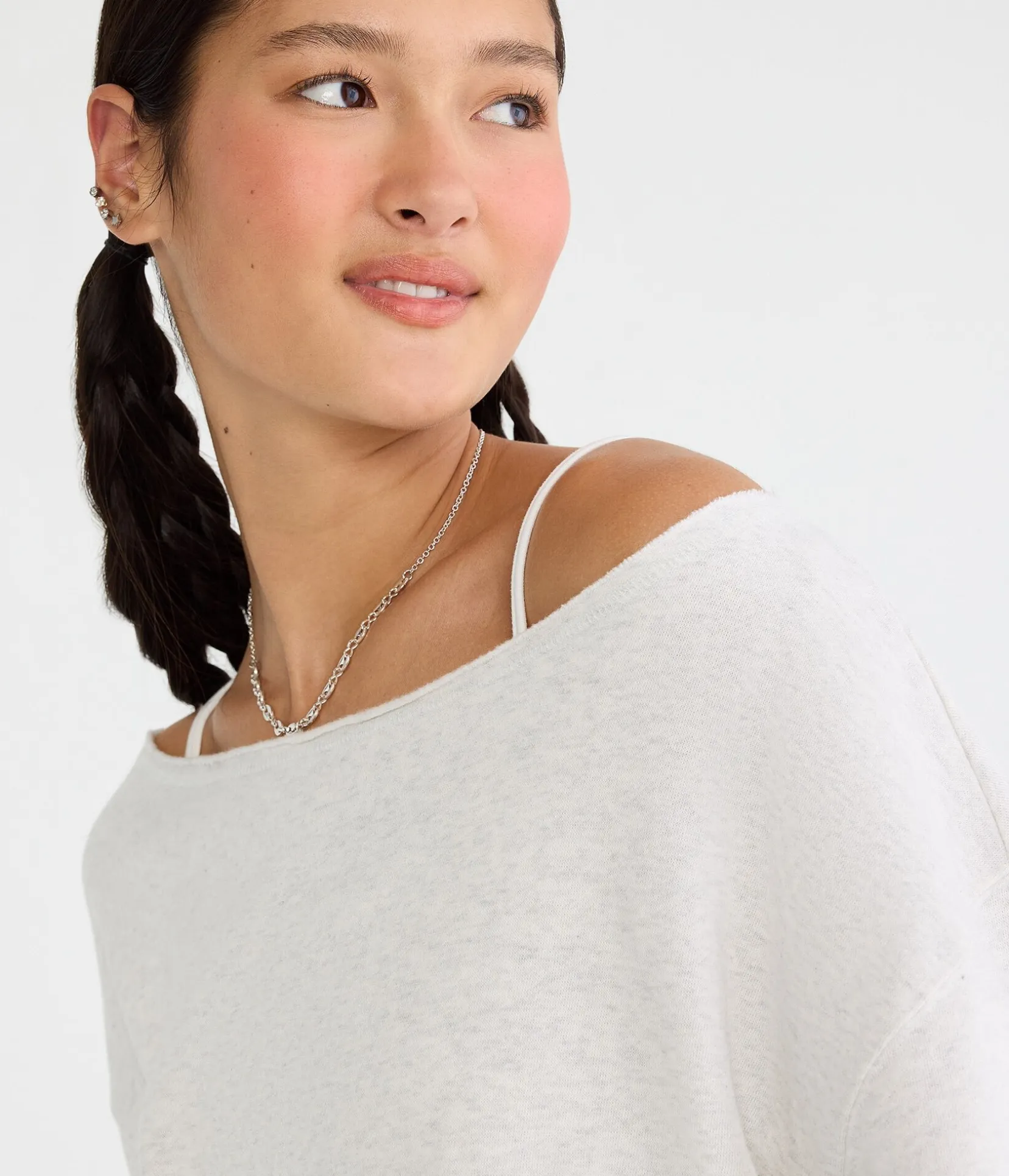 Cloud Soft Off-The-Shoulder Sweatshirt