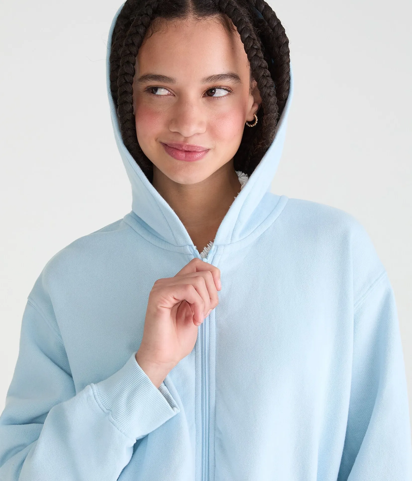 Cloud Soft Oversized Full-Zip Hoodie