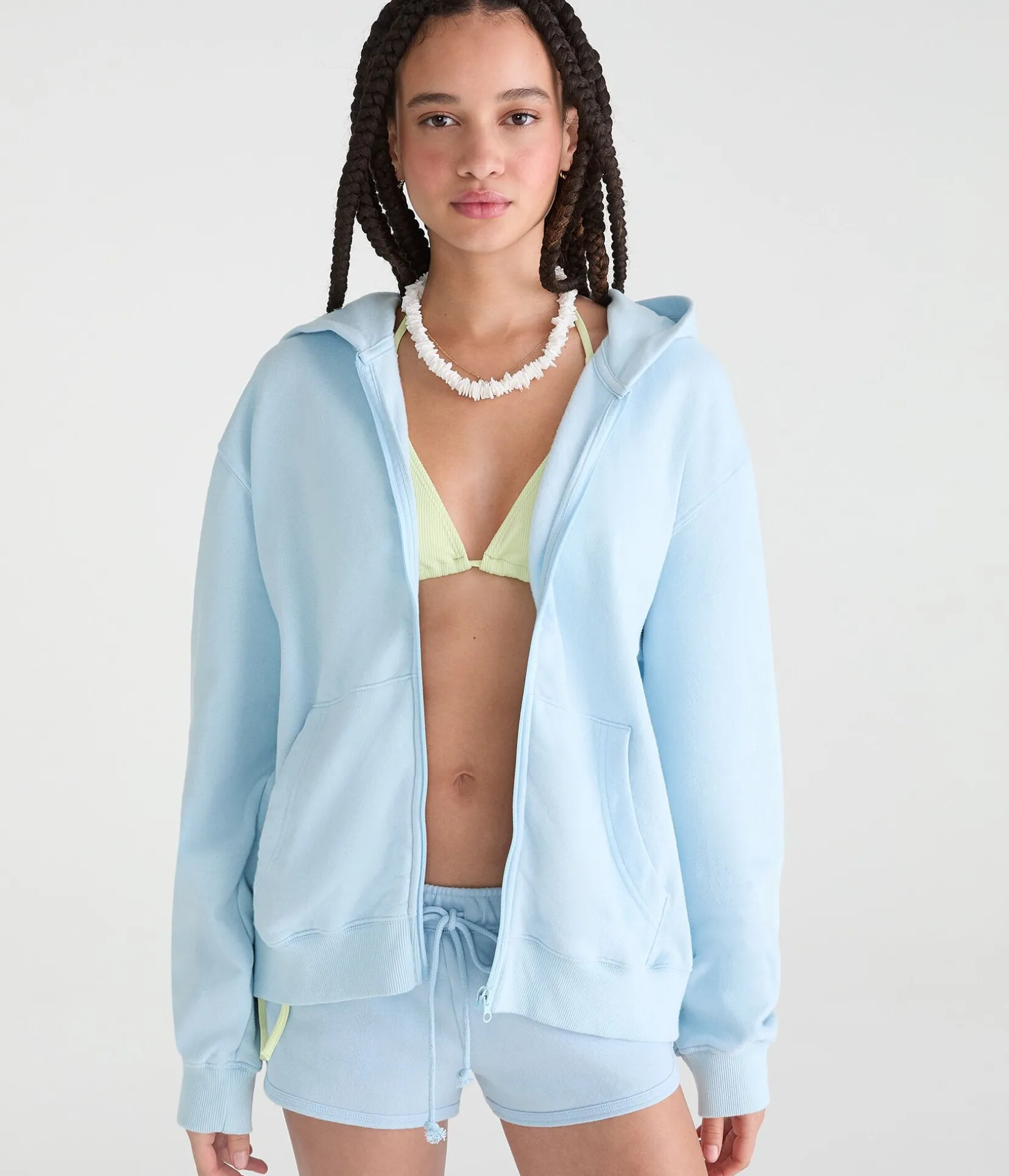 Cloud Soft Oversized Full-Zip Hoodie