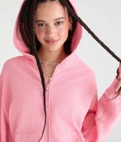 Cloud Soft Oversized Full-Zip Hoodie