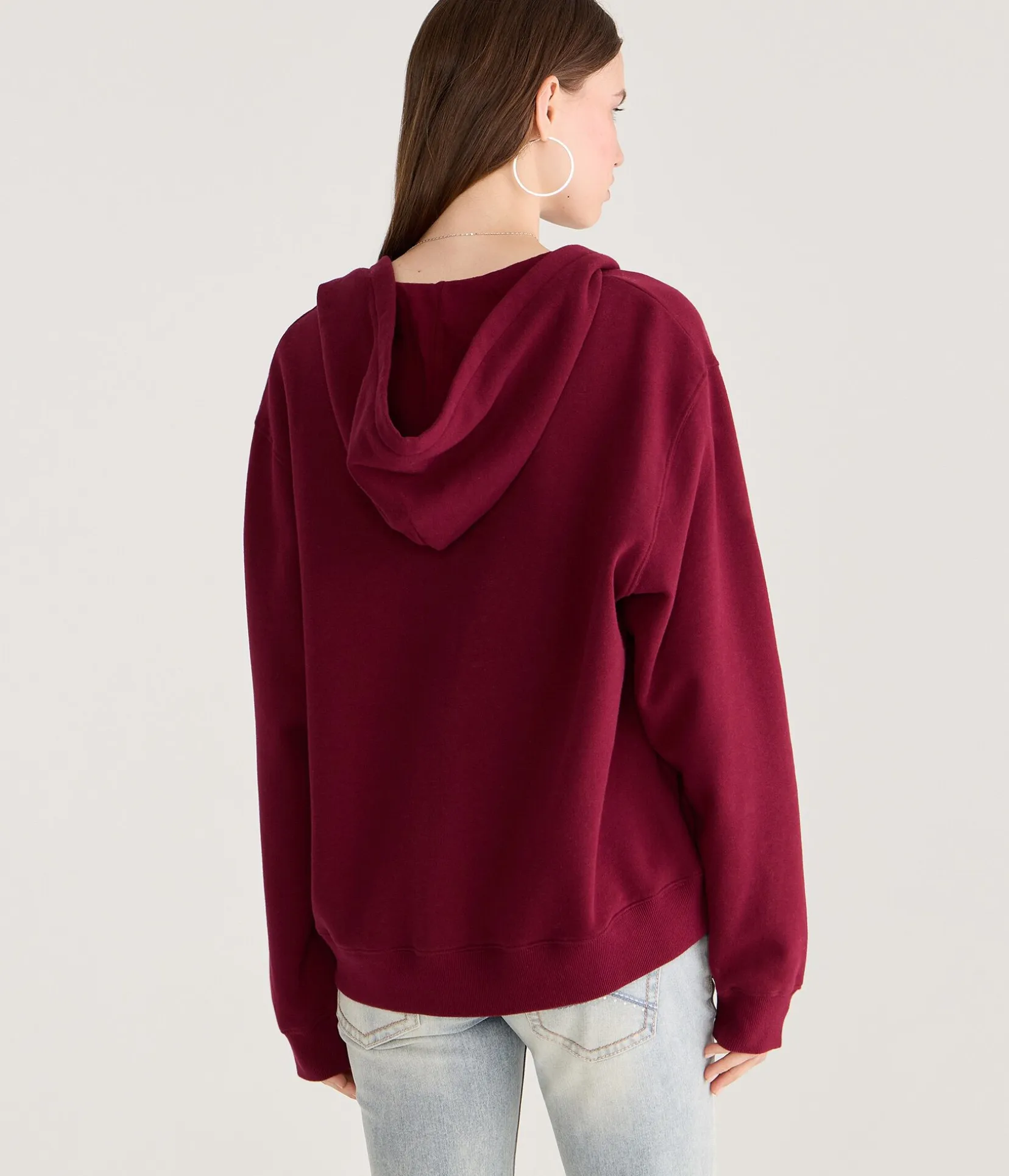 Cloud Soft Oversized Full-Zip Hoodie
