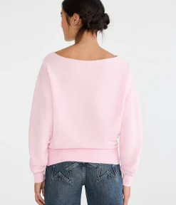 Cloud Soft Oversized Off-The-Shoulder Sweatshirt
