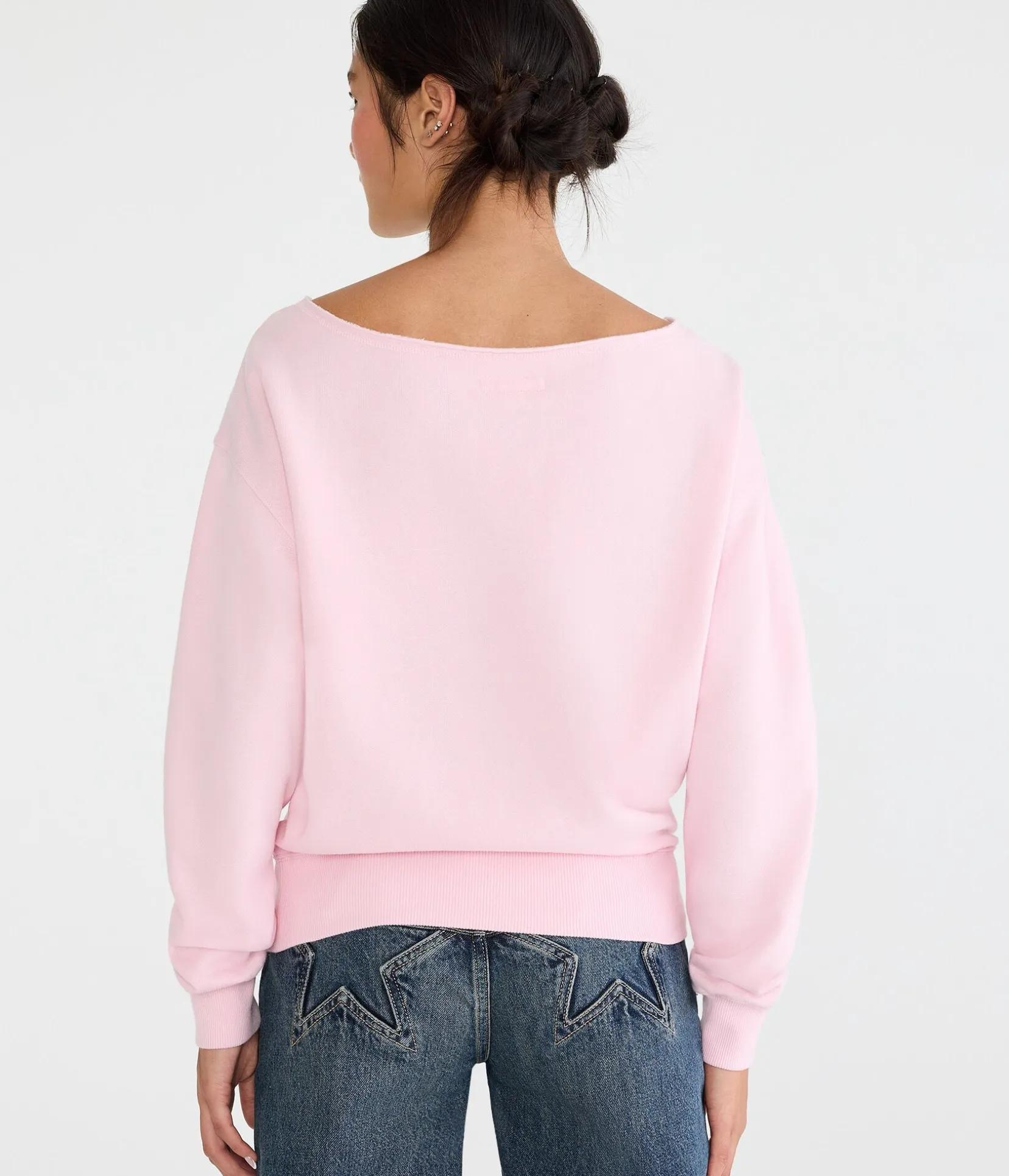 Cloud Soft Oversized Off-The-Shoulder Sweatshirt