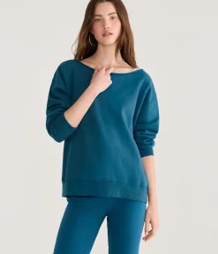 Cloud Soft Oversized Off-The-Shoulder Sweatshirt