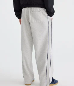 Cloud Soft Piped Stripe Baggy Sweatpants