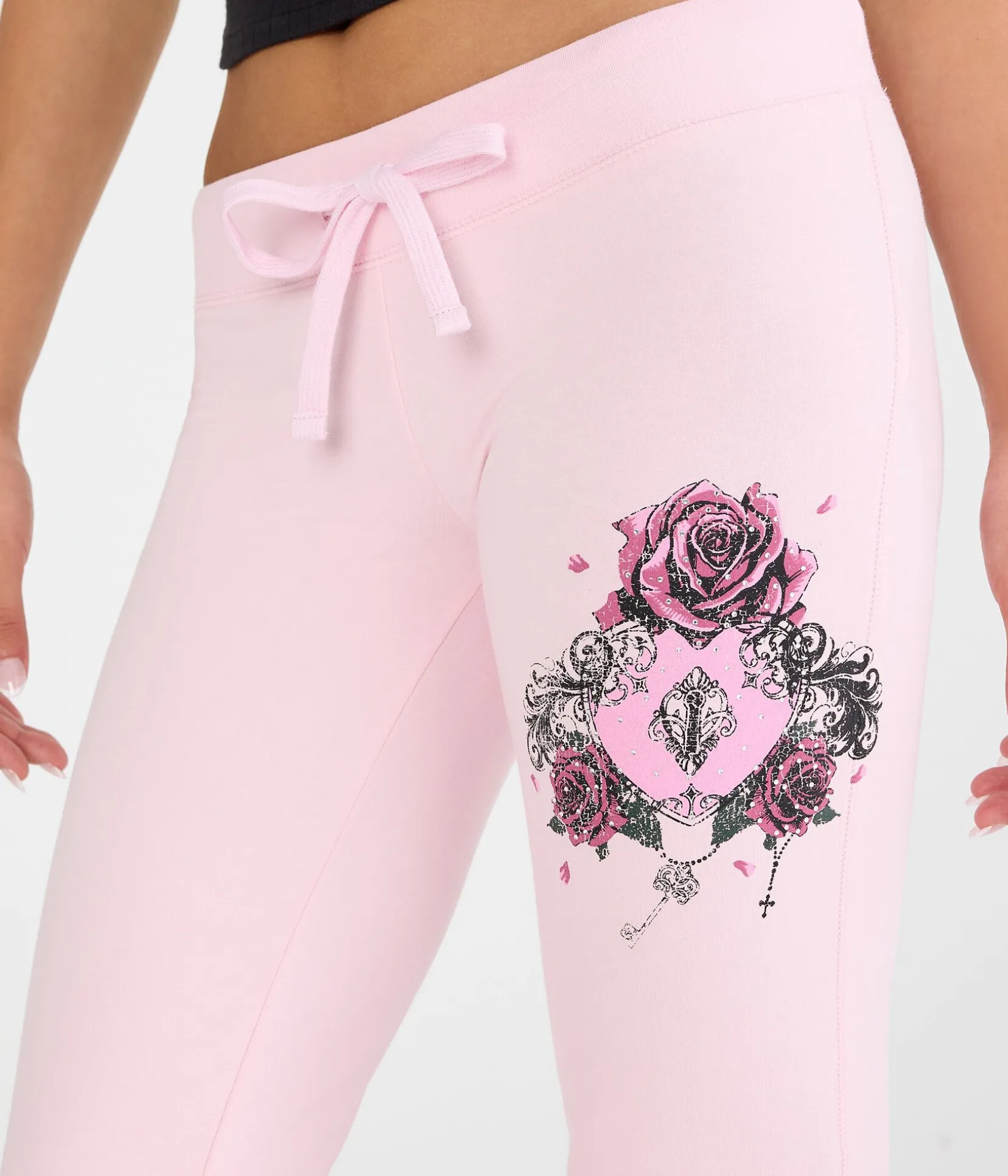 Cloud Soft Rose Locket Fit & Flare Sweatpants