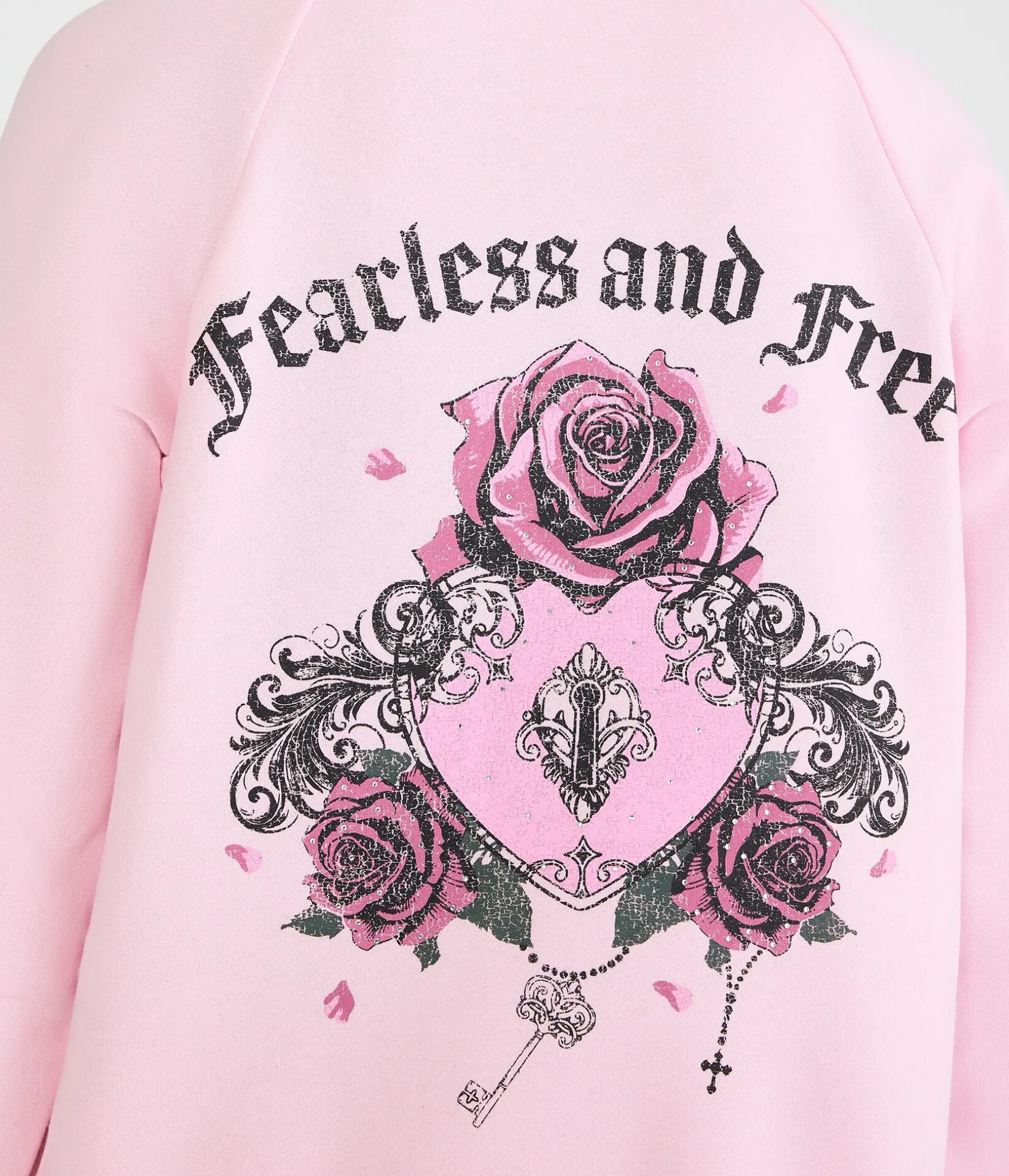 Cloud Soft Rose Locket Full-Zip Hoodie